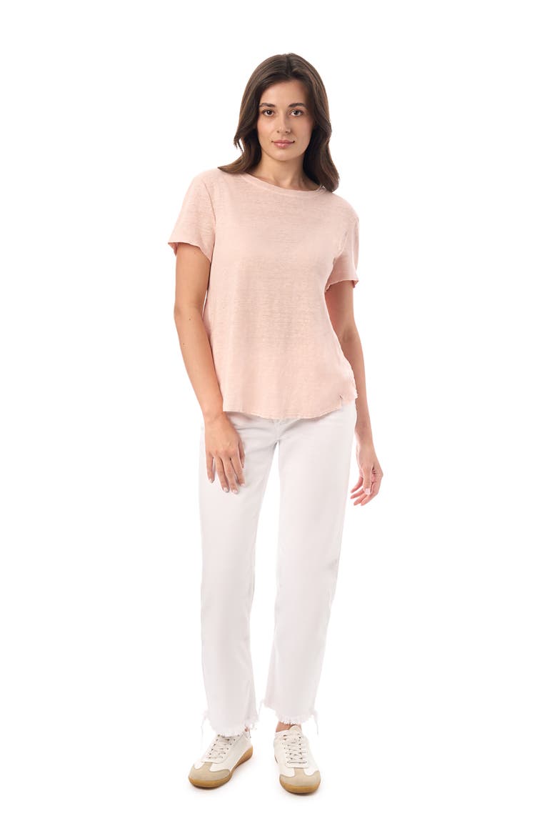 Linen Tee, Alternate, color, Blushing