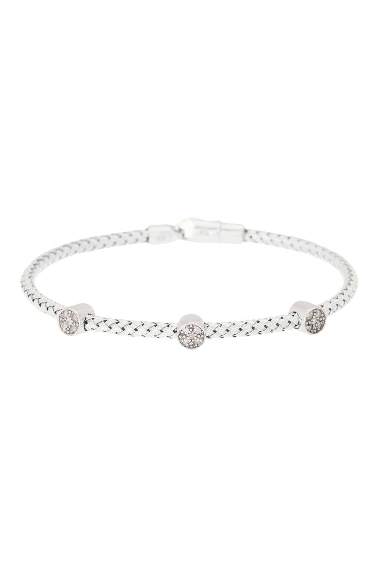 Diamond Bangle Bracelet - 0.2ct., Main, color, WHITE
