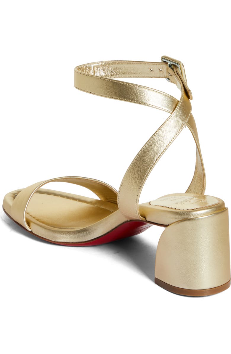 Christian Louboutin Miss Sabina Metallic Sandal, Alternate, color,