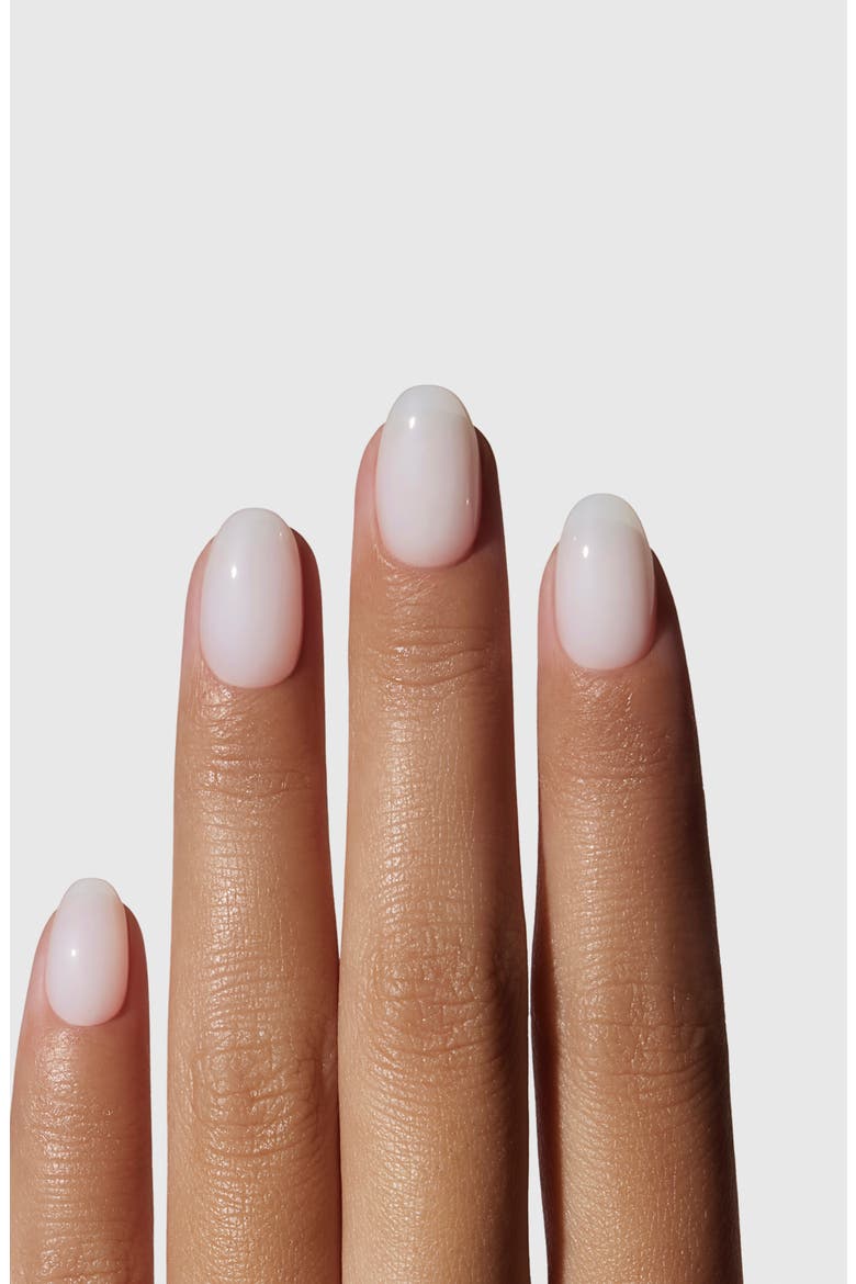 Salon Ultimate Short Almond Press-On Nails, Alternate, color, SHEER MILK