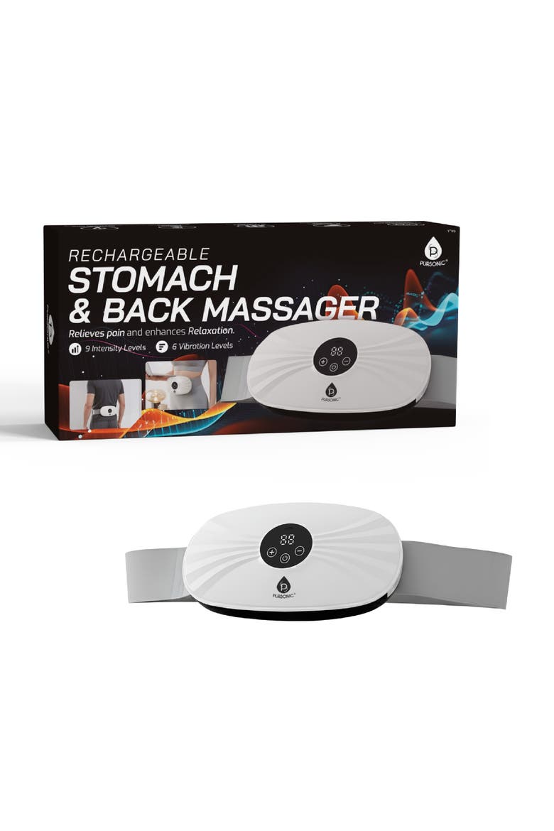 Stomach & Back Massager, Main, color, White
