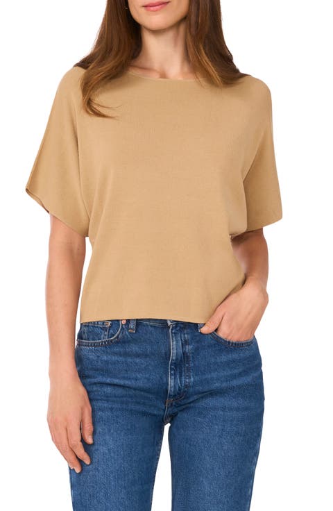 Short Sleeve Crop Sweater