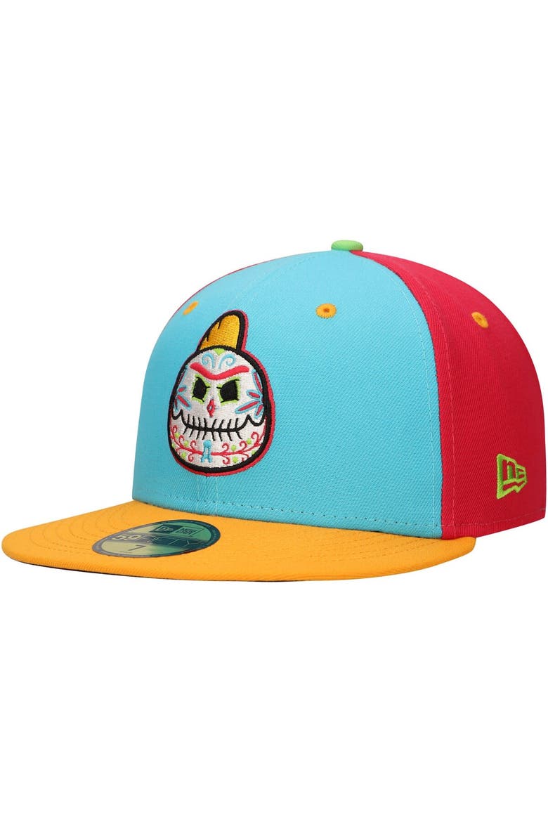 Men's New Era Blue Peces Dorados de Altoona Copa de la Diversión 59FIFTY Fitted Hat, Main, color, Blue