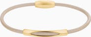 Bearfruit Jewelry Leather Magnetic Bar Bracelet Modern Luxe Statement