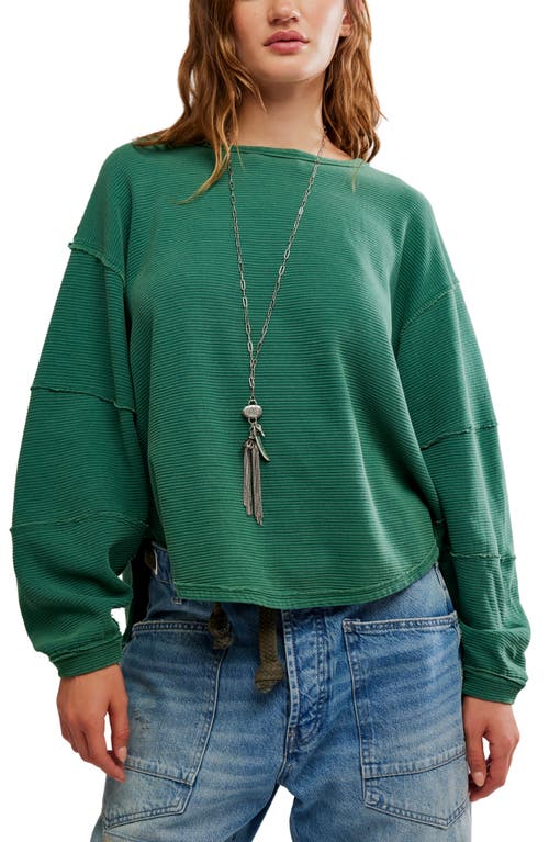 Free People Total Eclipse Oversize T-shirt In Green