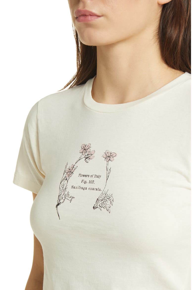 Flowers of Italy Cotton Graphic T-Shirt, Alternate, color, WASHED MARSHMALLOW