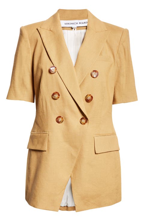 Atwood Short Sleeve Linen Blend Dickey Jacket