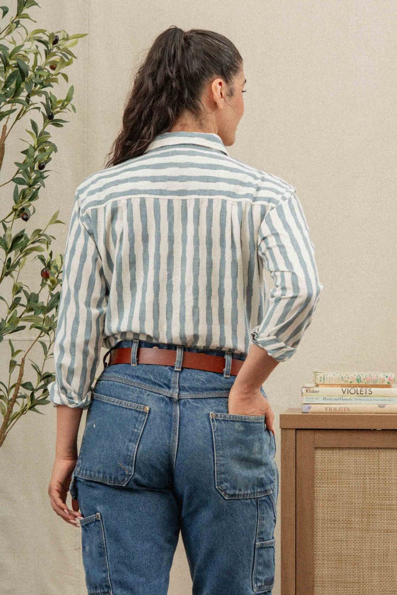 Haley Shirt, Alternate, color, Beach Stripe
