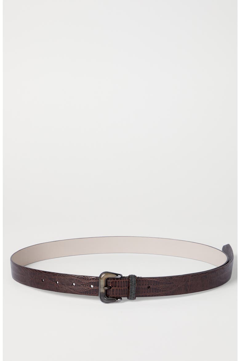 Calfskin belt, Alternate, color, Rust Brown