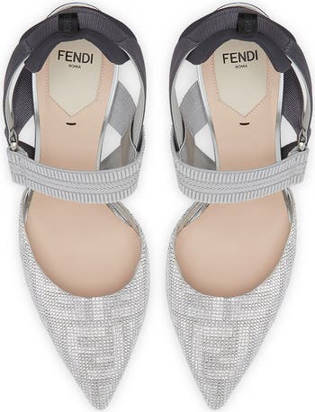パンプス FENDI Embellished Fabric Colibr?? Pumps Fendi Heels Size 39. 5 EU: Embellished Pointed-Toe