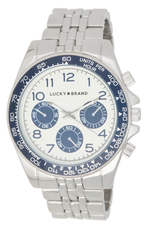 Round Chronograph Analog Watch, 44mm