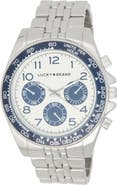 Lucky Brand Round Chronograph Analog Watch, 44mm