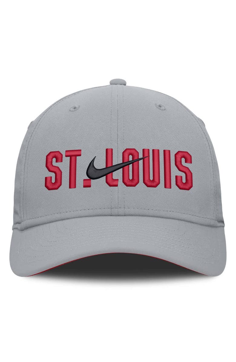 Nike Men's Nike Gray St. Louis Cardinals Primetime Rise Dri-FIT Flex Hat, Alternate, color, Gray