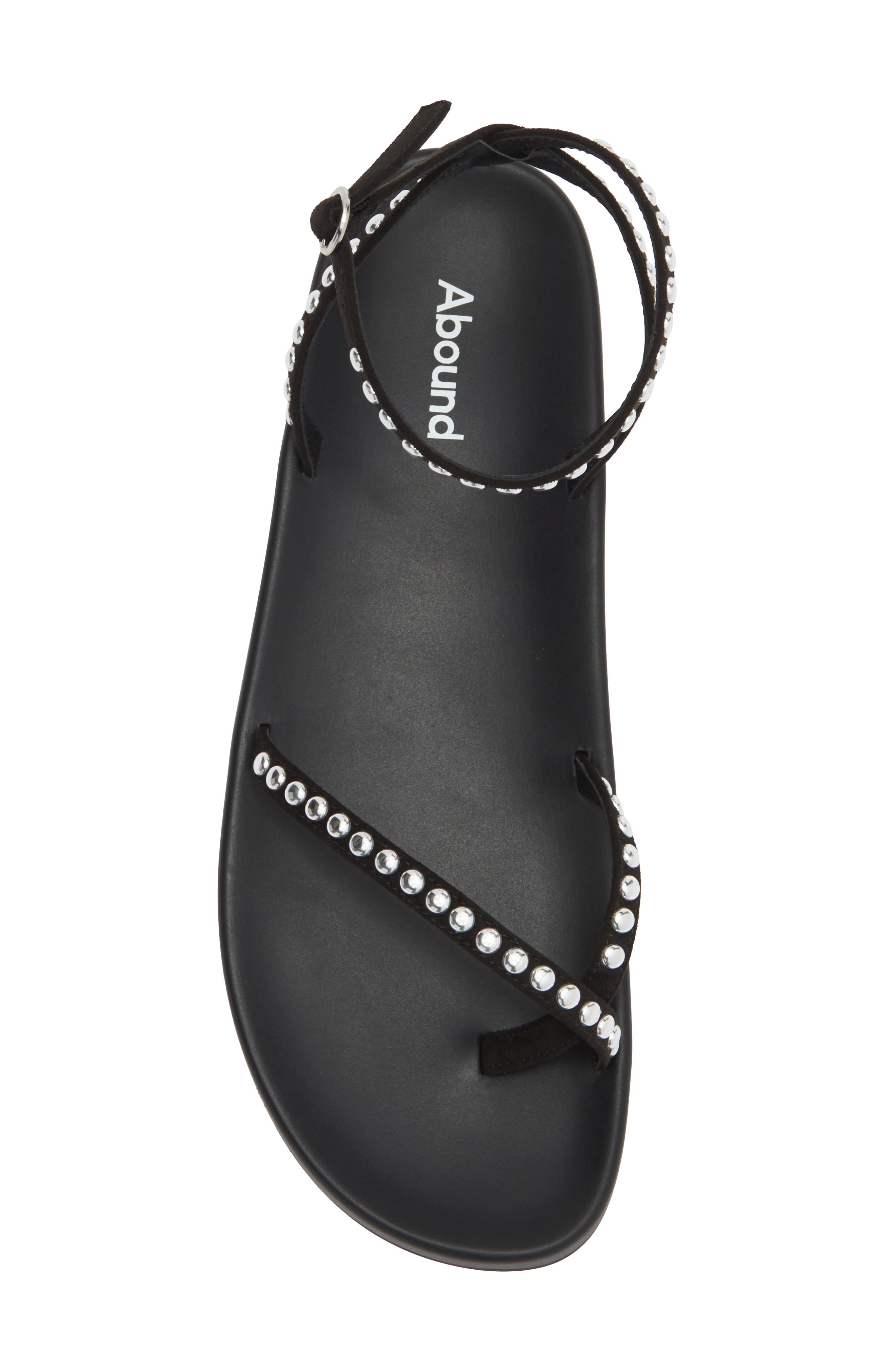 Abound Roux Studded Sandal, Alternate, color, Black Mist