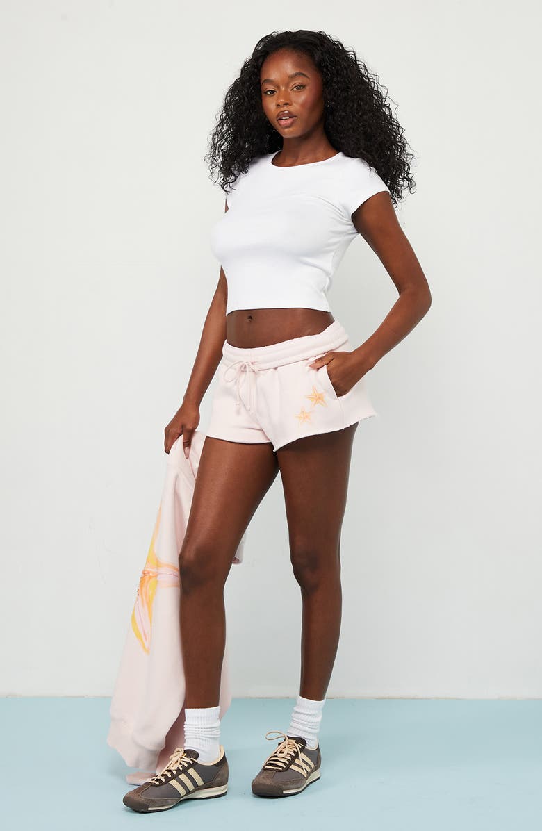 PacSun Honolulu Core Graphic Micro Shorts, Alternate, color, Light Pink