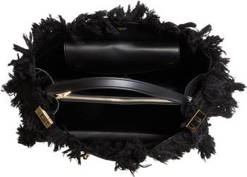 Medium Hug Fringed Top Handle Bag