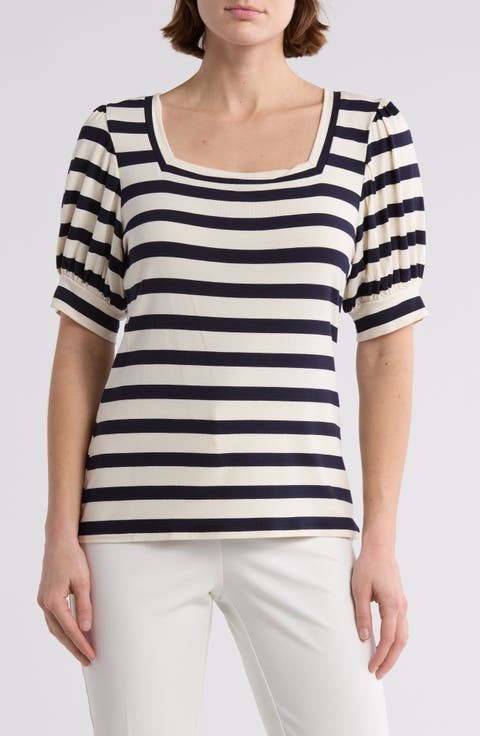 Square Neck Banded Top