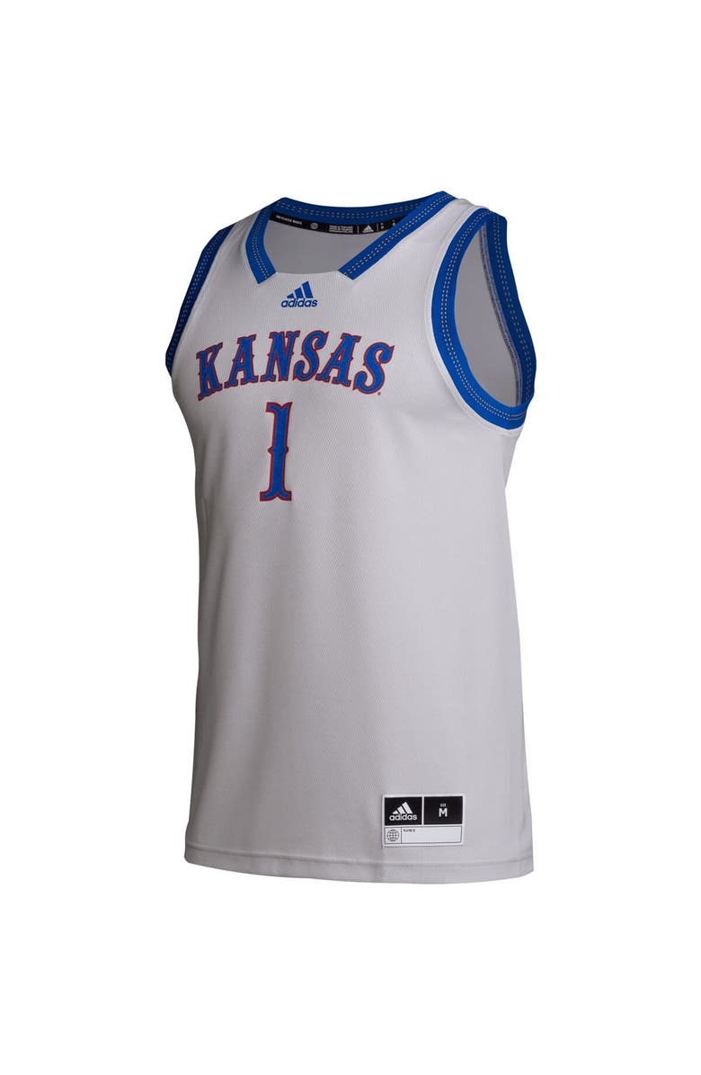 adidas Men's adidas # Gray Kansas Jayhawks Swingman Jersey, Alternate, color, Gray