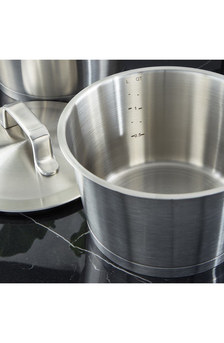 BergHOFF Dina Meta 10-Piece Cookware Set, Alternate, color, Silver