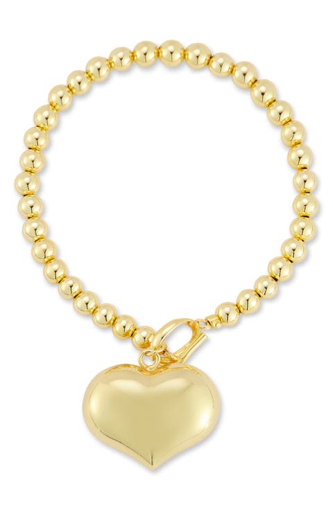 Puffy Heart Bracelet