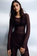 H&M Shimmering Pointelle-knit Top