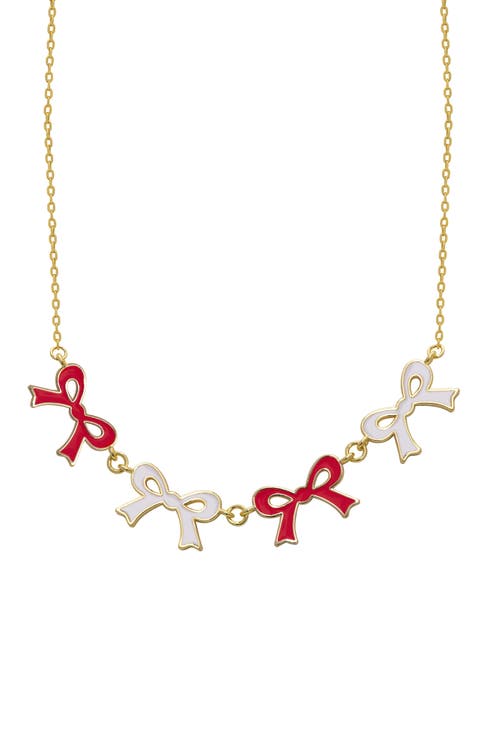Kids' Flat Bow Link Necklace