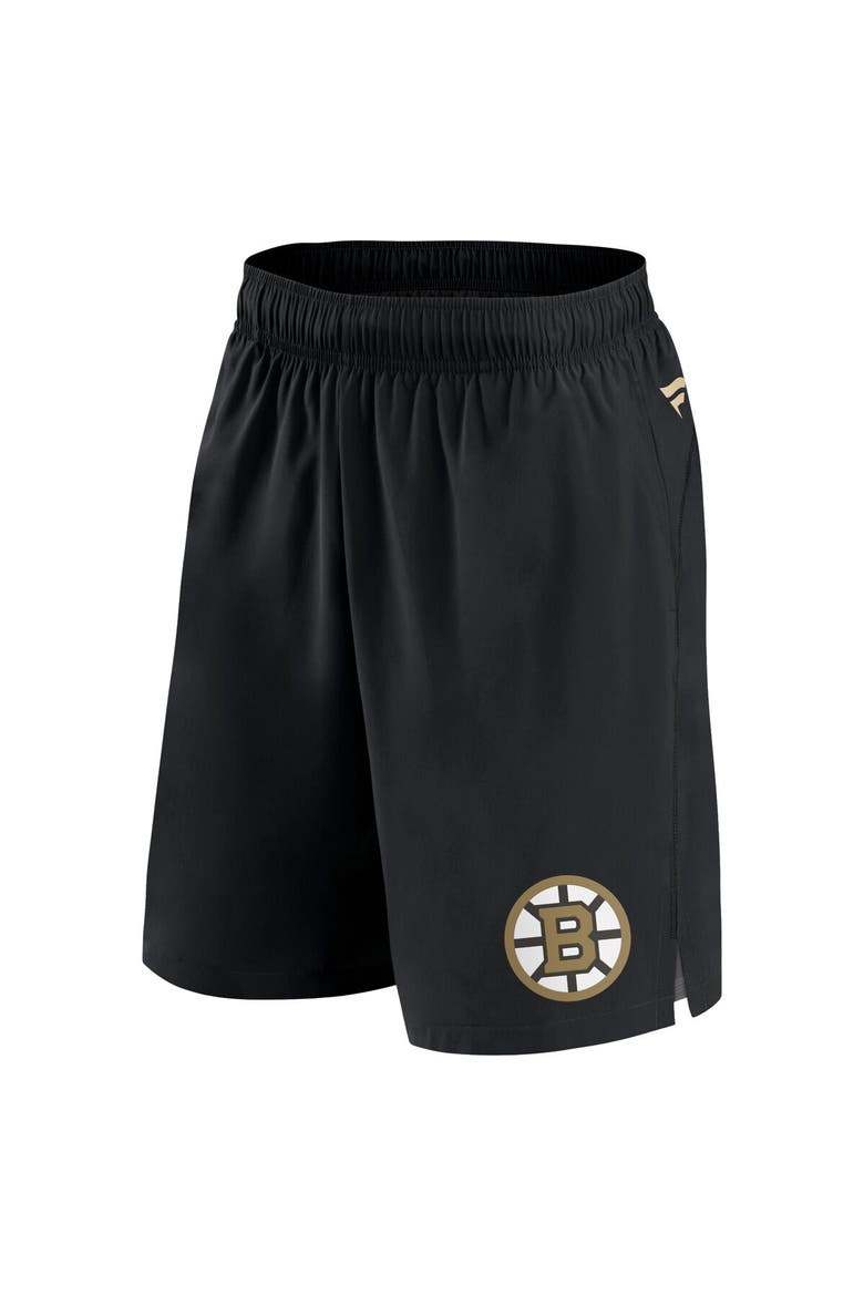 Men's Fanatics Branded  Black Boston Bruins Authentic Pro Tech Shorts, Alternate, color, Black