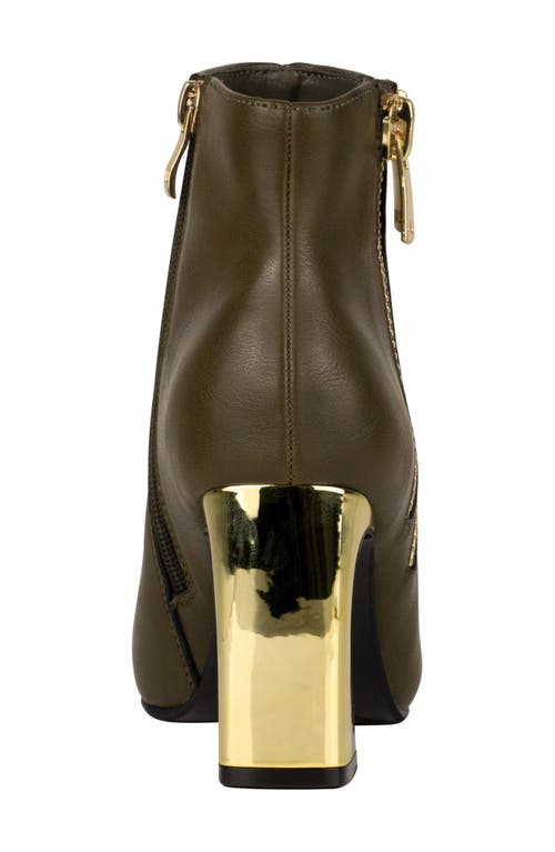 Ninety Union Square Toe Boot In Olive
