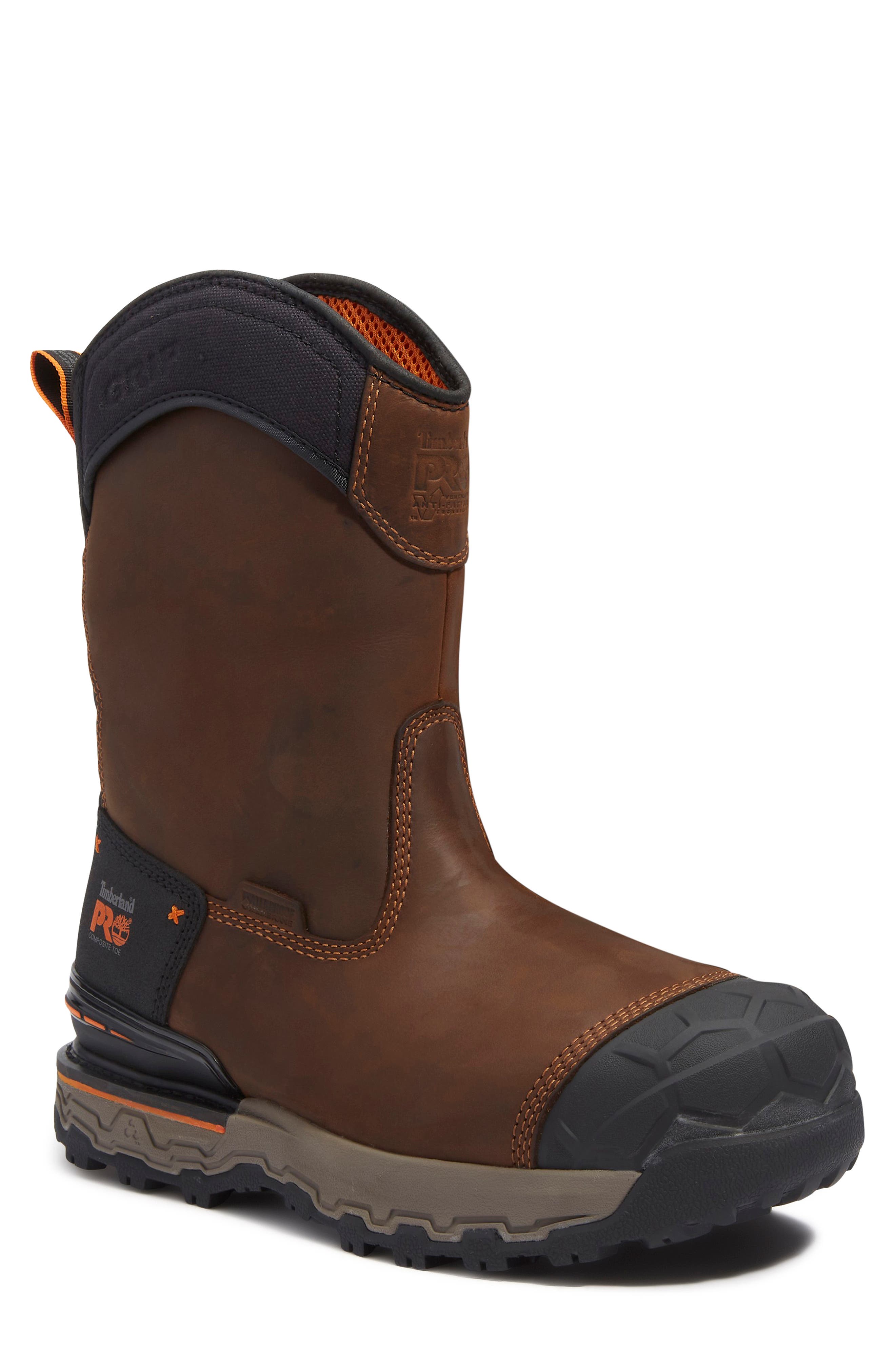 Timberland Boondock Ultralight Pull-On Composite Waterproof Work Boot, Main, color, 