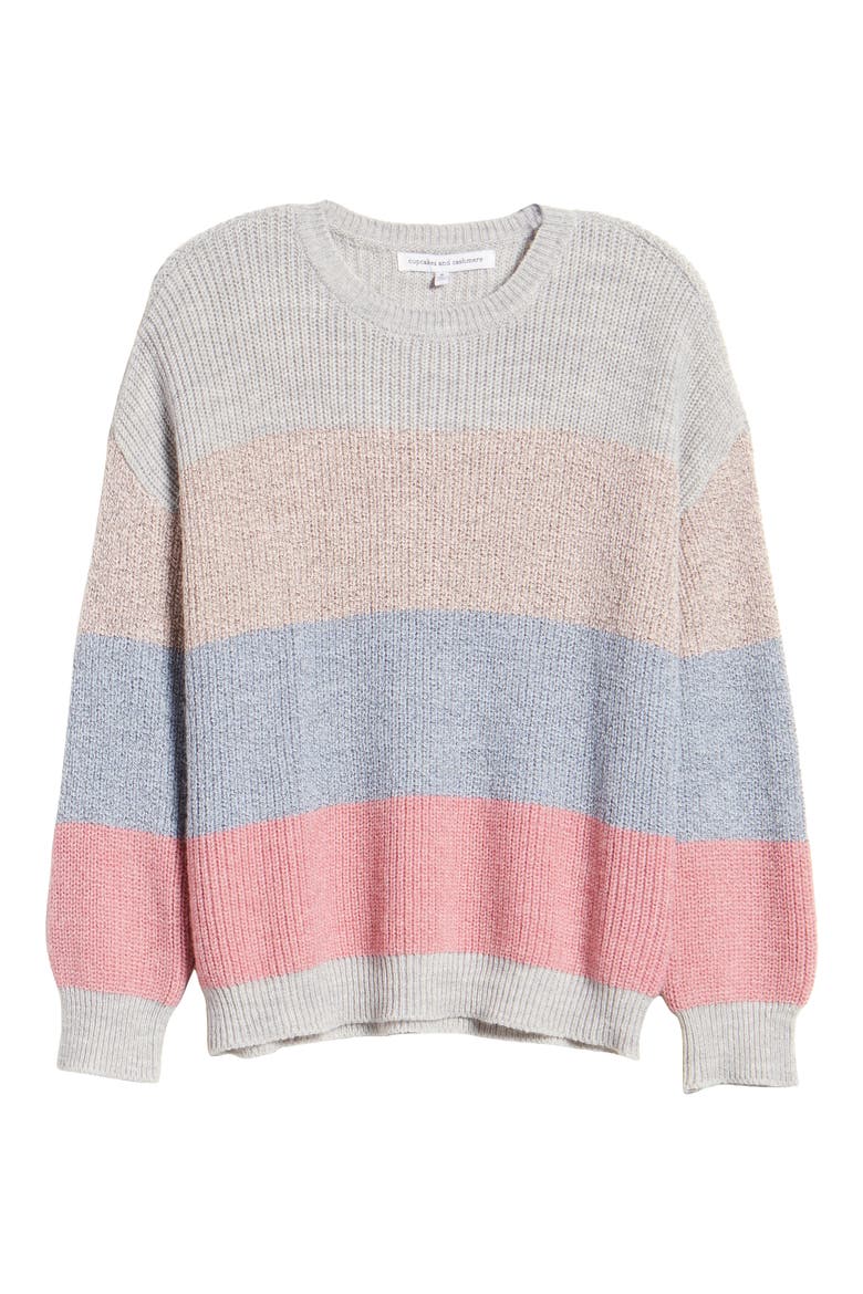 Elaine Stripe Pullover, Alternate, color, MULTI