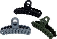 Kitsch 3-Pack Assorted Chain Claw Clips