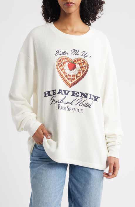 BOYS LIE Heavenly Room Service Oversize Waffle Knit Sweatshirt
