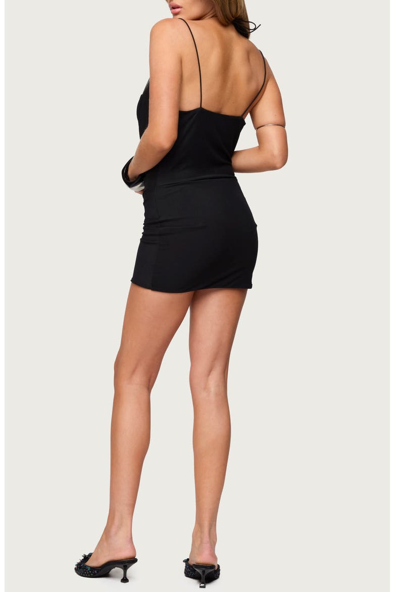Zaffia Embellished Starfish Two-Piece Minidress, Alternate, color, BLACK