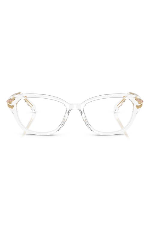 Swarovski 54mm Pillow Optical Glasses In Crystal
