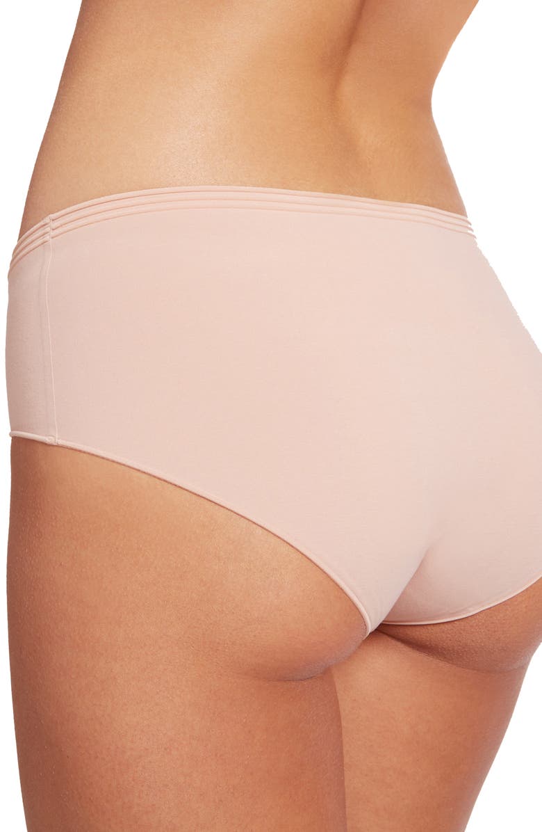 Wolford Cotton Contour 3W Hipster Briefs, Alternate, color, Rose Tan