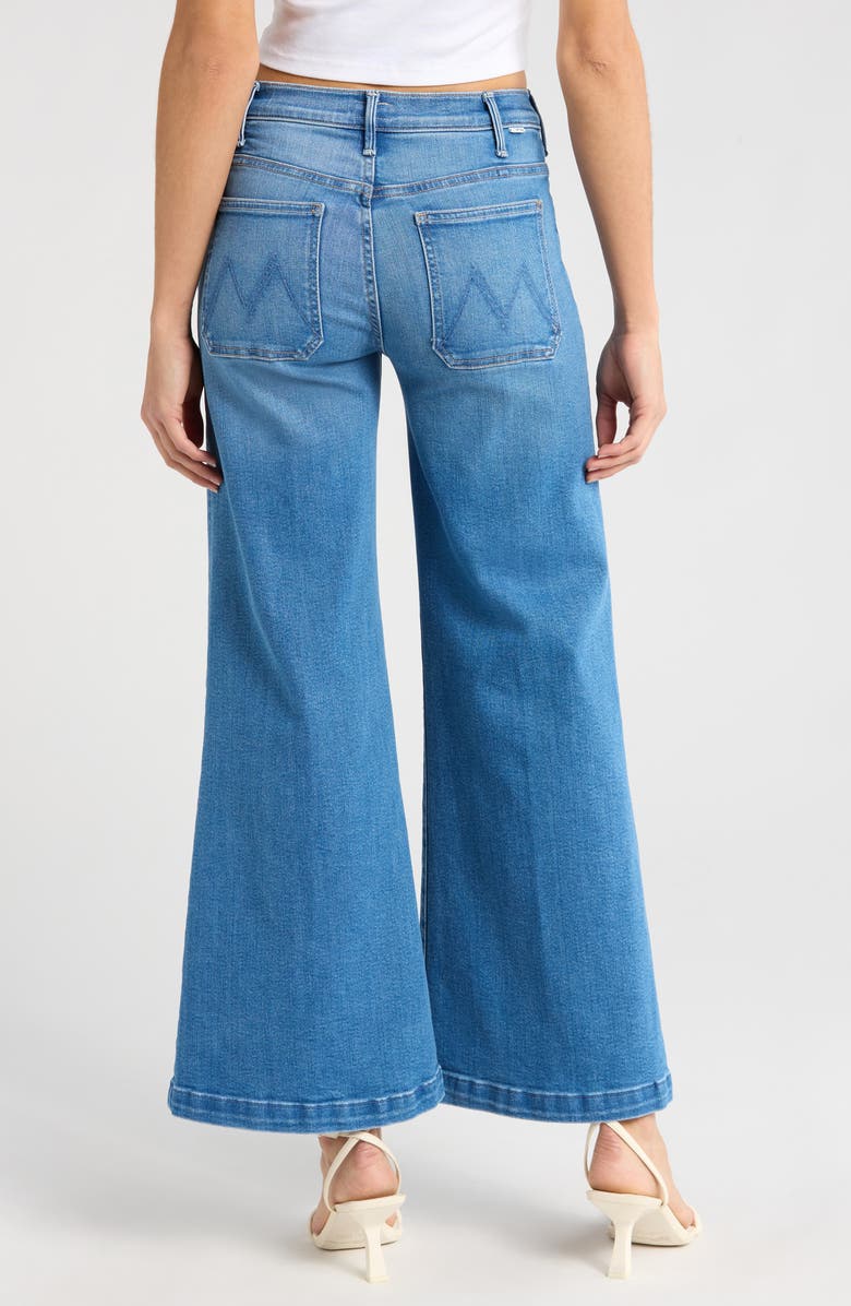 MOTHER Lil' Hustler Roller Patch Pocket Sneak Wide Leg Jeans, Alternate, color, Piece By Piece