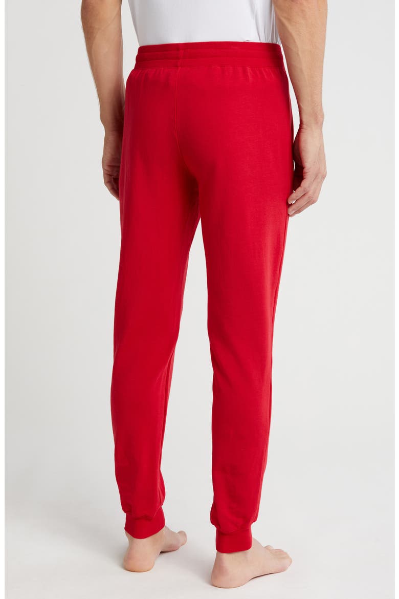 Fleece Joggers, Alternate, color, CRIMSON