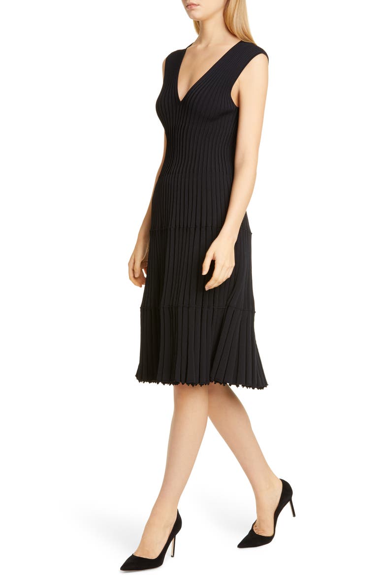 Riggs Rib Sweater Dress, Alternate, color, 000001 BLACK