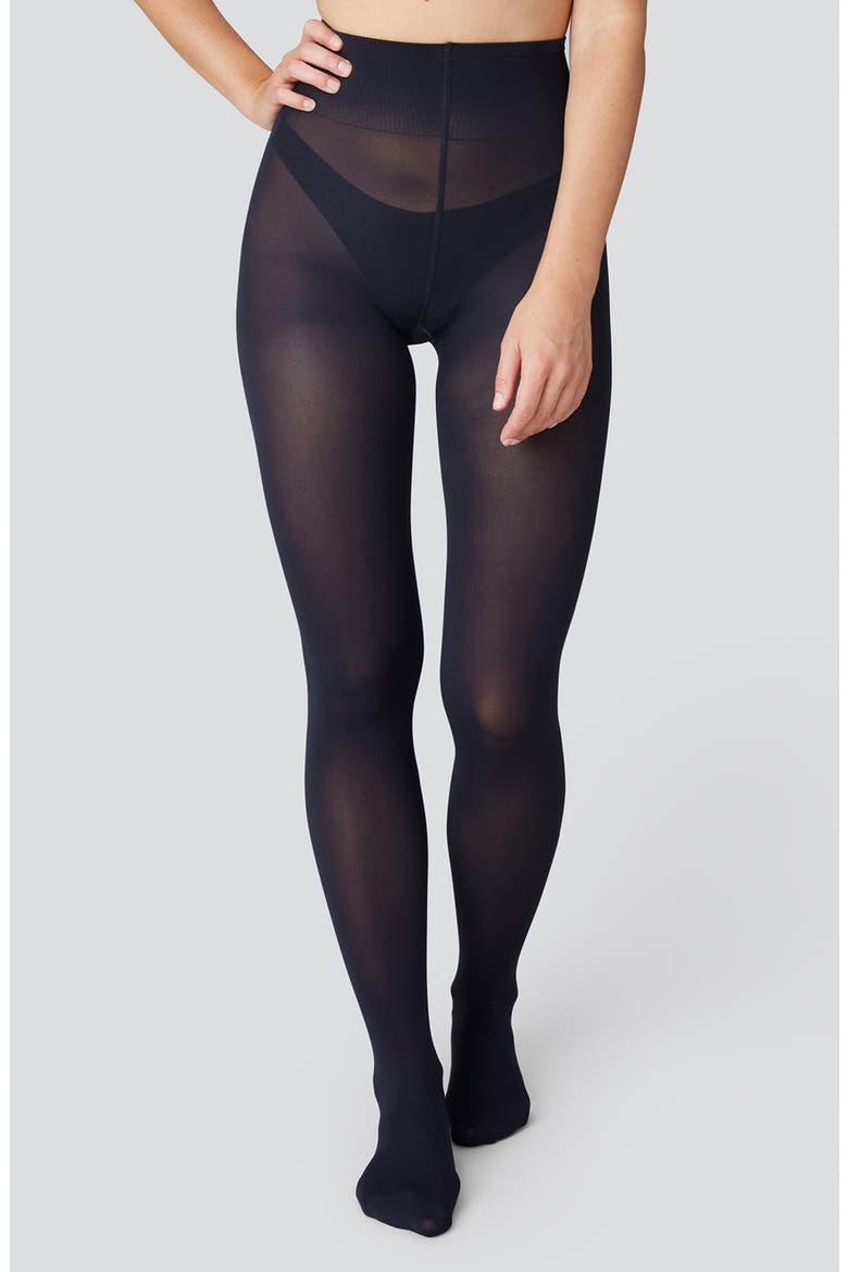 Olivia Premium Semi Opaque Tights, Alternate, color, NAVY