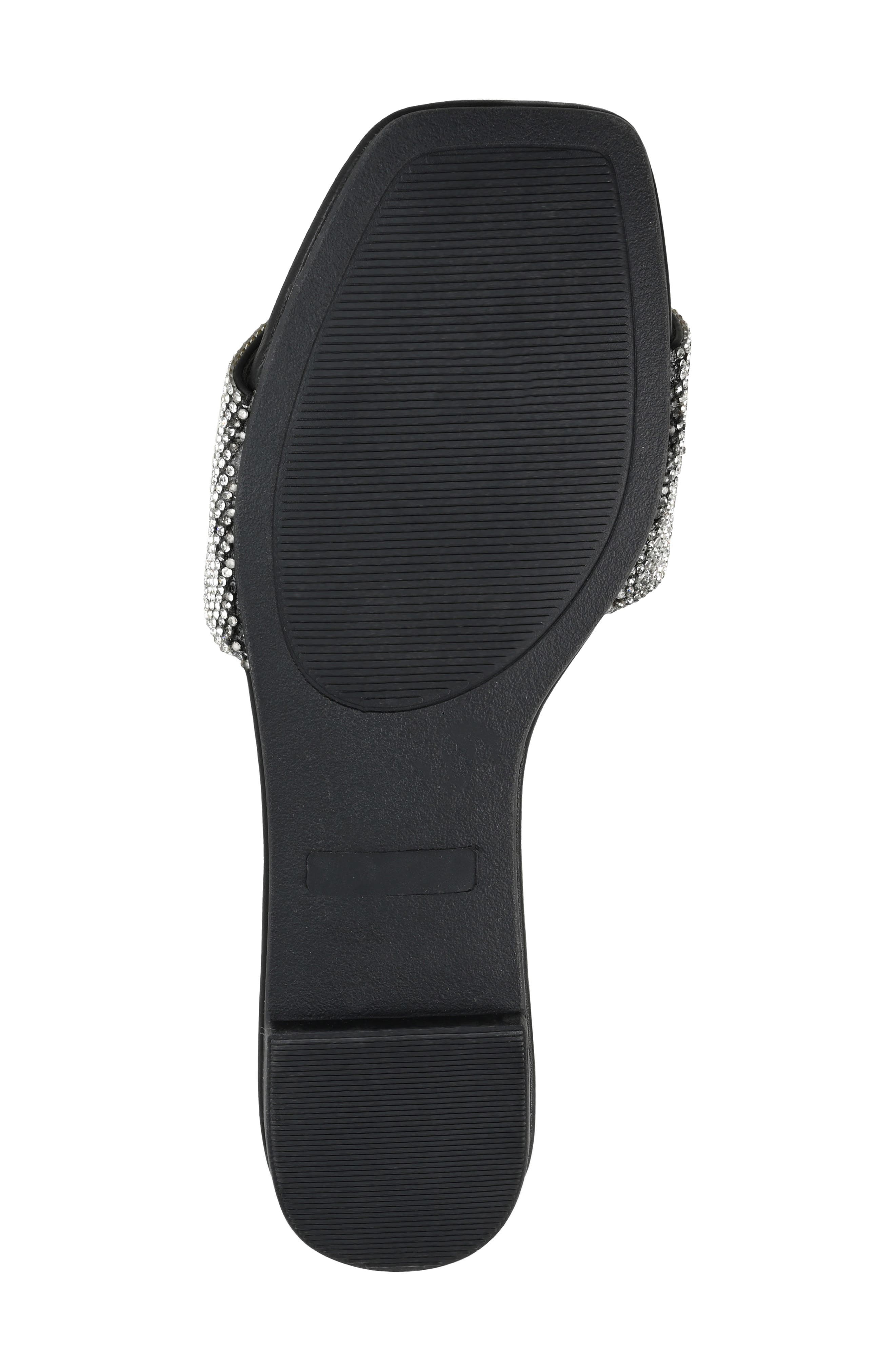 Journee Collection Grayce Square-Toe Slide, Alternate, color, Black