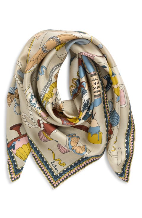 The Banquet Series Square Silk Scarf