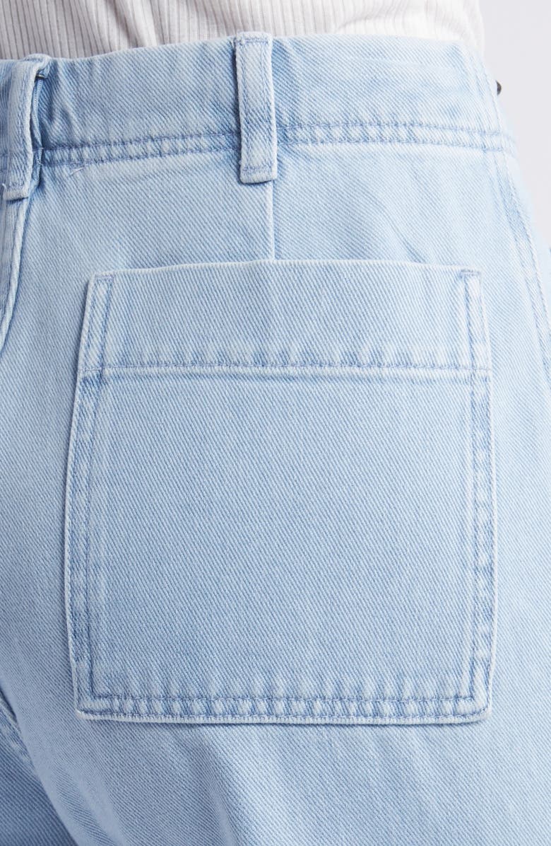 Treasure & Bond Patch Pocket Twill Ankle Wide Leg Pants, Alternate, color, 