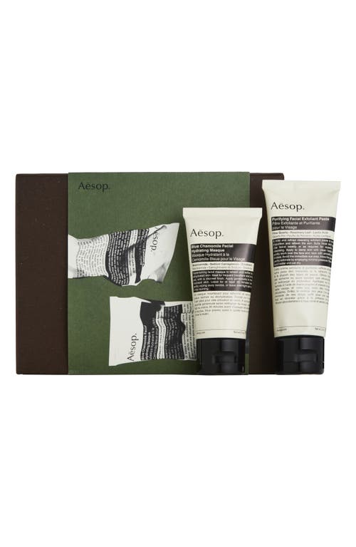 Aesop Serenity At The Basin Skin Care Set $119 Value In Transparent