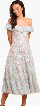 Needle & Thread Antoinettes Floral Ballerina Midi Dress