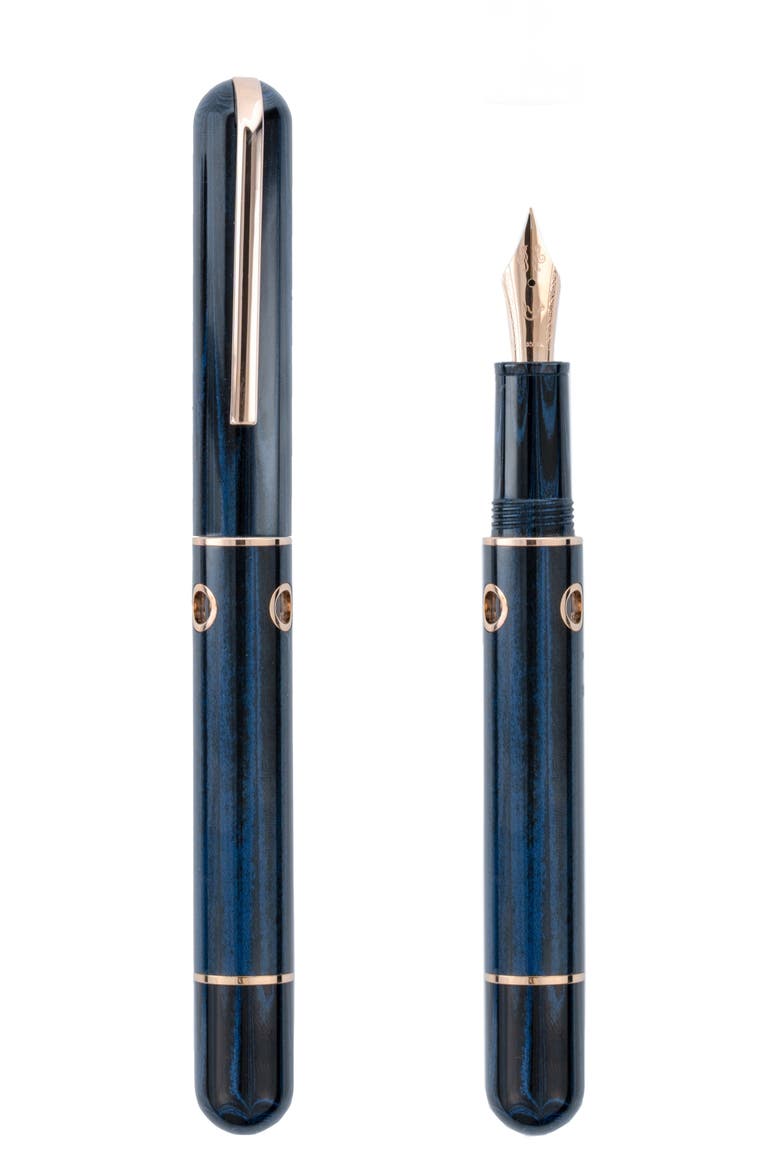 Nautilus Maylandia Blue Ebonite Fountain Pen, Main, color, Blue Fine