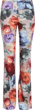 Alice + Olivia Olivia Floral Bootcut Crepe Pants