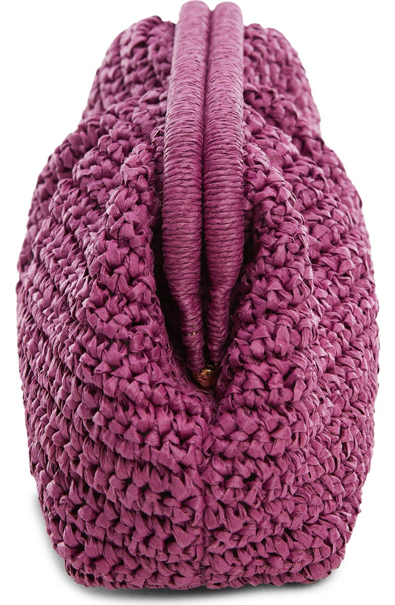 MANGO Woven Frame Clutch, Alternate, color,