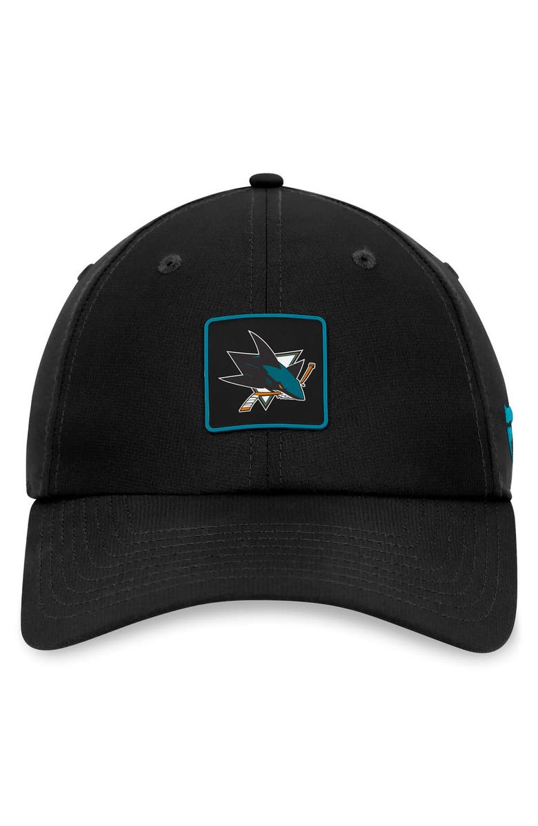 FANATICS Men's Fanatics Branded Black San Jose Sharks Authentic Pro Rink Adjustable Hat, Alternate, color, Black