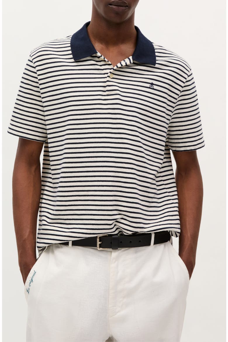 Summer Stripes Polo, Main, color, NAVY