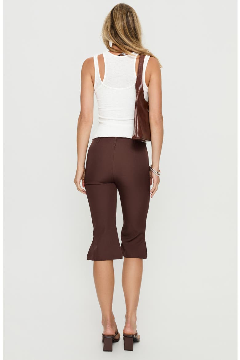 Giorgie Belted Capri Pants, Alternate, color, BROWN